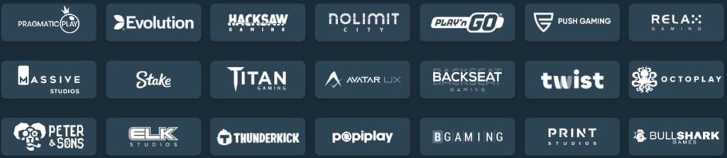 Aanbieders van gokkasten bij Stake casino