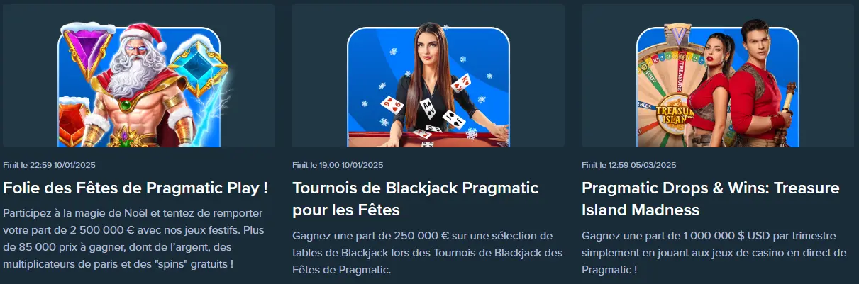 Blackjack Pragmatic toernooien voor de feestdagen bij Stake Casino