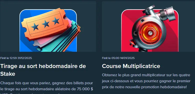 Wekelijkse loterij van Stake