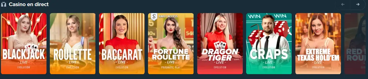 Live casino van Stake casino