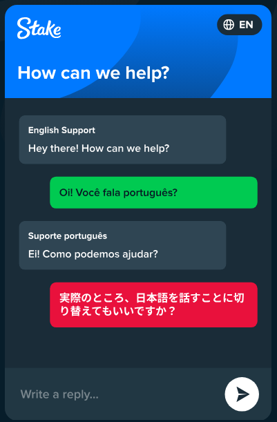 Stake Casino klantenservice